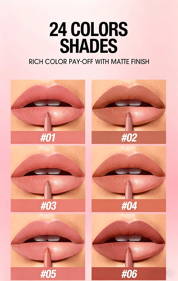 💜Waterproof Matte Lip Liner Set