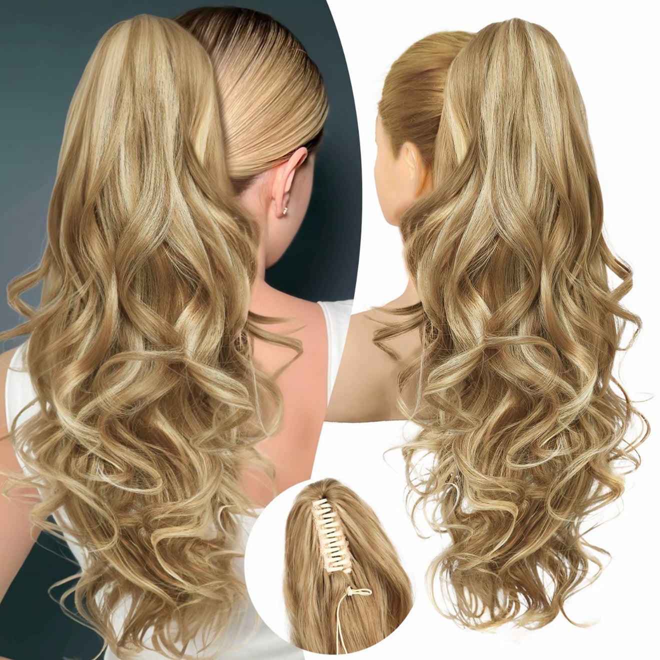 💜 LAST DAY PROMOTION - 50%OFF💜Clip-on Wavy Ponytail Extension