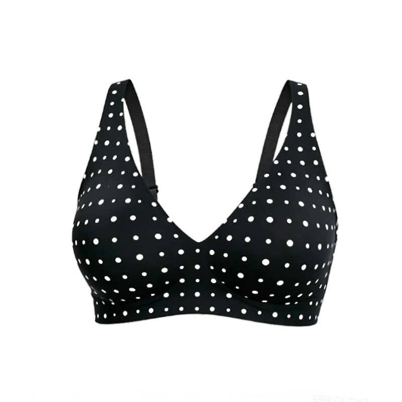 💜💜Jelly Wireless Womens Comfortable Wireless Bras Push Up Bralettes Seamless Tshirts Bras Deep V Everyday Bras