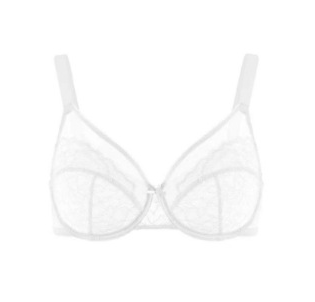 💜Enchante Floral Lace Plus Size Underwire Unlined Unpadded Minimizer Full Coverage Bra Women's Wear Comfortable Breathable Mesh Cup