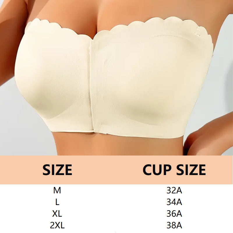 🔥Last Day 52% OFF🔥Seamless Front Closure Strapless Bandeau Bra