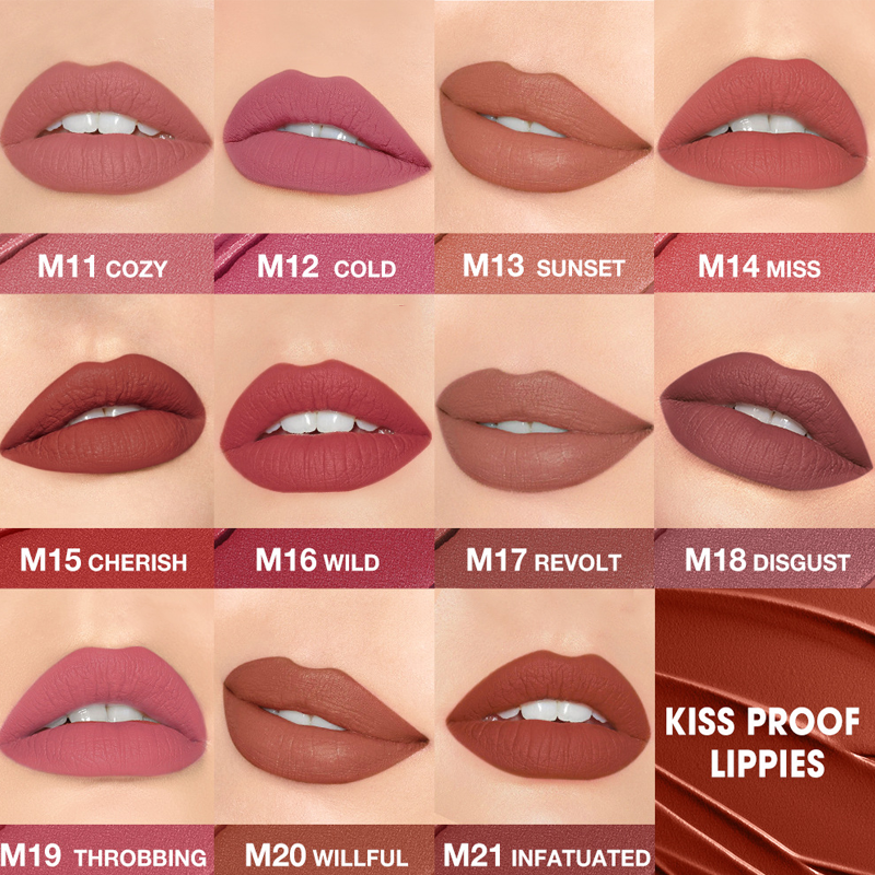 💞Matte Finish Waterproof Long Wear Silky Lipstick
